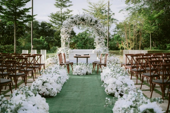 Decoração da cerimônia e da recepção